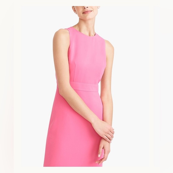 J Crew Classic Sheath Dress Sleeveless in Bright Dahlia NWT Women’s size 6 - Picture 1 of 13